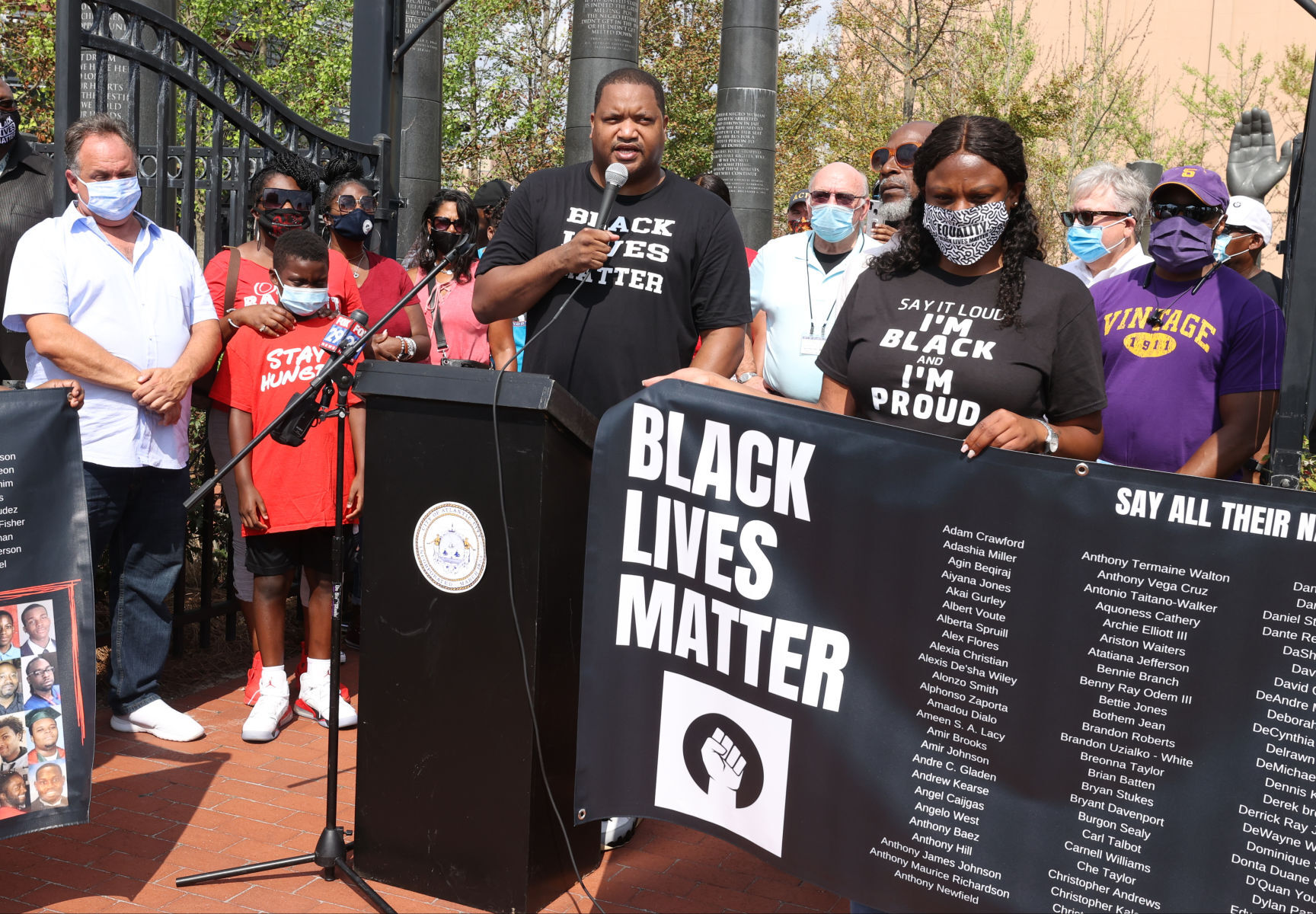 Painting of "Black Lives Matter"